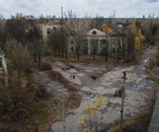 Guillaume Herbaut // Poliskie 2010, Ukraine, Poliske, Chernobyl, forbidden, the zone, radioactive, nuclear, pollution, power plant, the authorities decided that Poliske will be the first refuge of Prypat 's residents, abandoned city, abandon, stalkers, stalk, pillage, pillagers, steal, thief, thievery, ruin, ruins, paradise, nightmare